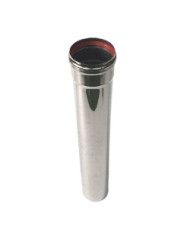 TUBO EXT.PELLET A.INOX 0.5MT D 80MM
